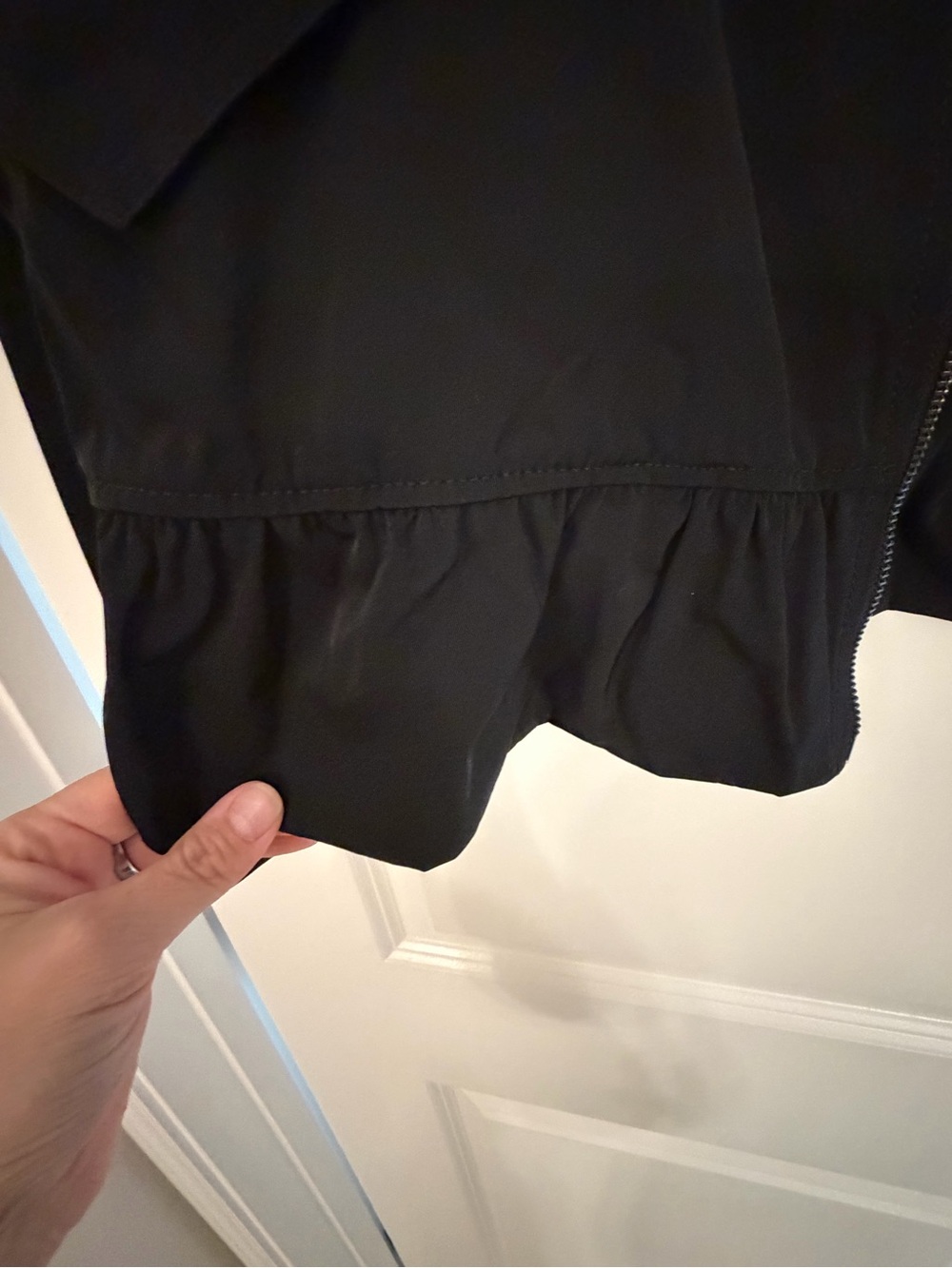 NWOT kate spade Black Zip-Front Bomber Jacket - Picture 4 of 6